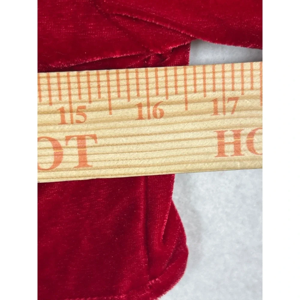 Candie's Shrug Bolero Kids Size 16 Red NEW Velvet Open Front‎ Cropped Layering
